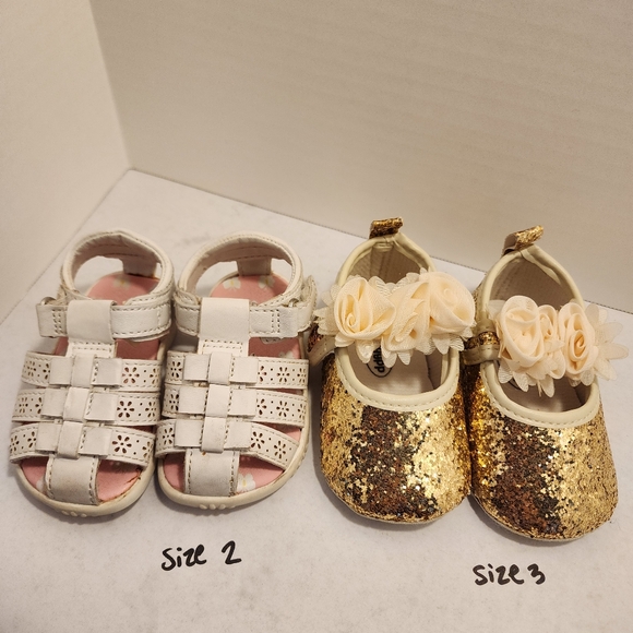 Infant shoes. Lot of 4 pairs for baby girl. - Picture 3 of 11